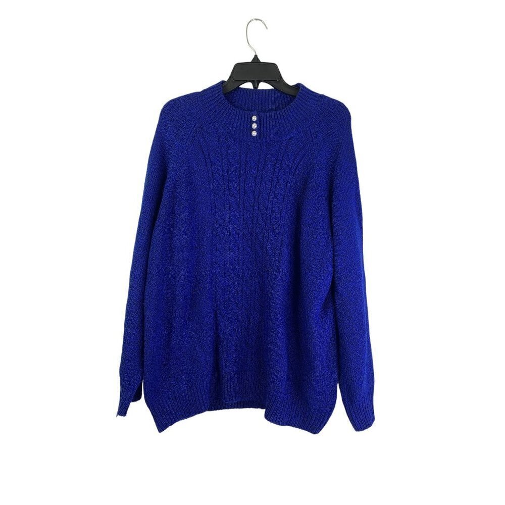 Karen Scott Women's Royal Blue Sweater